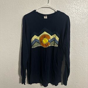 Gildan Blue Cotton Long Sleeve Tee Breckenridge Colorado 12998’